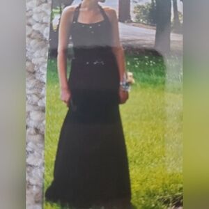 Vintage 3 Piece Gown - Halter Top, Long Skirt & Shawl Y2K Prom Wedding